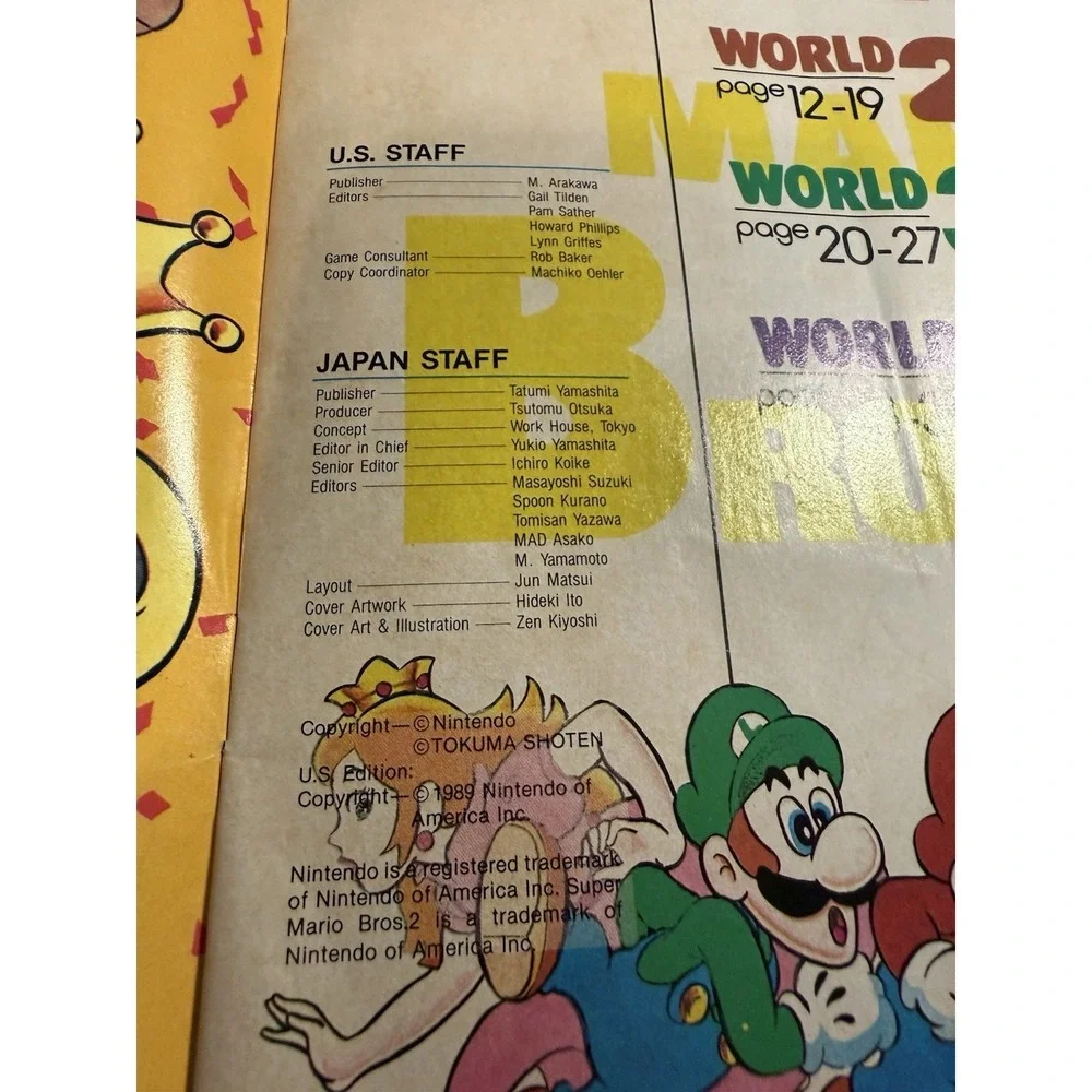 Super Mario Bros 2 Inside Out 1989 Guide Super Nintendo Power Tip Book Part 1